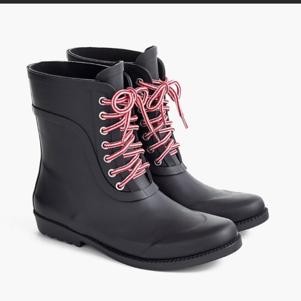 J crew rubber rain boots size 9